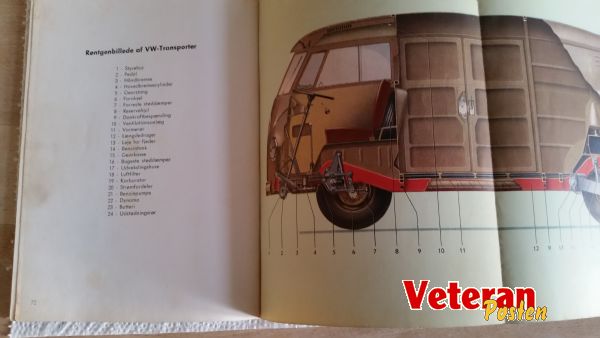 VW Transporter rg. 1956 DK instruktionsbog